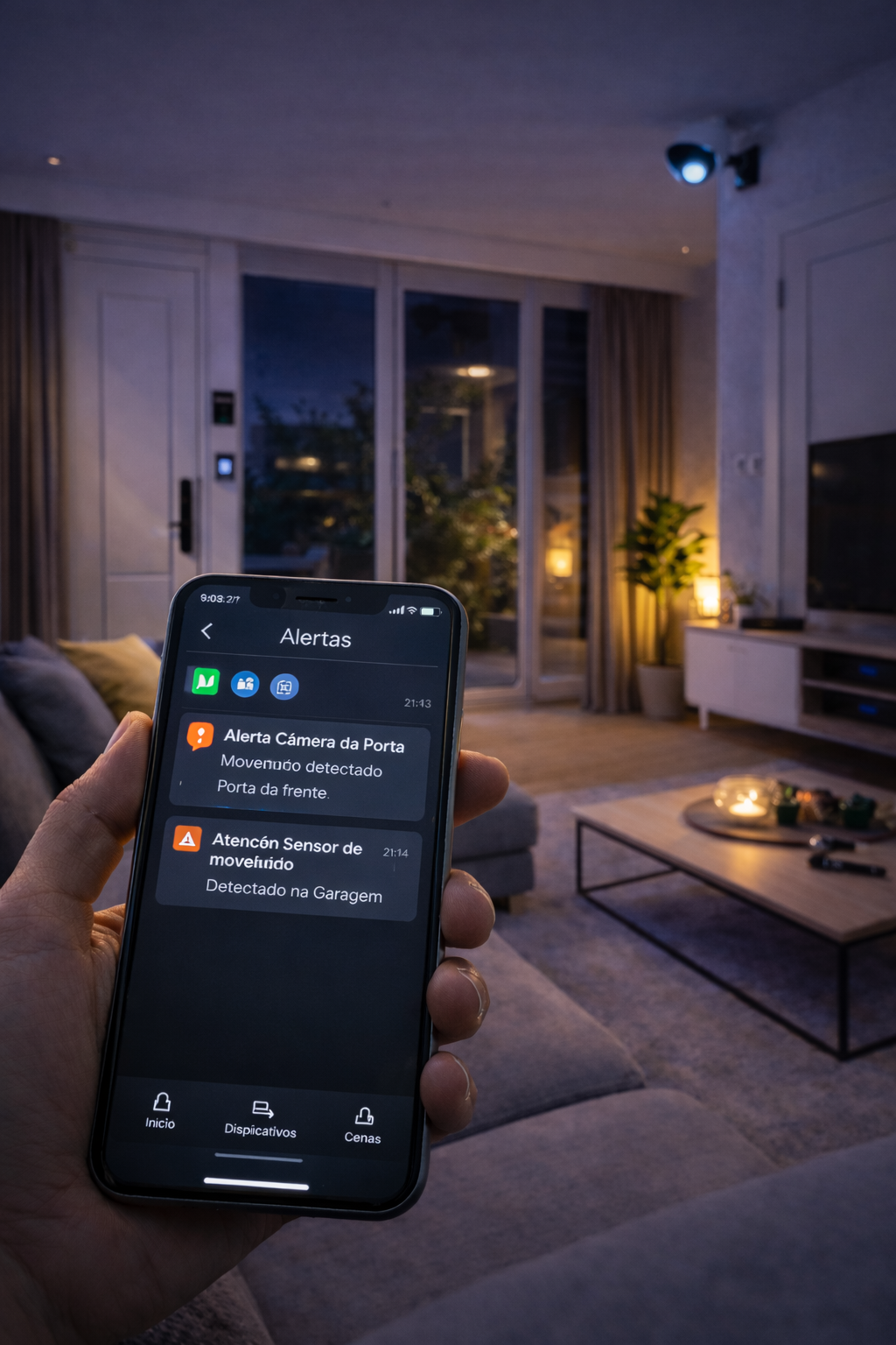 Alertas e notificações IE7 Home