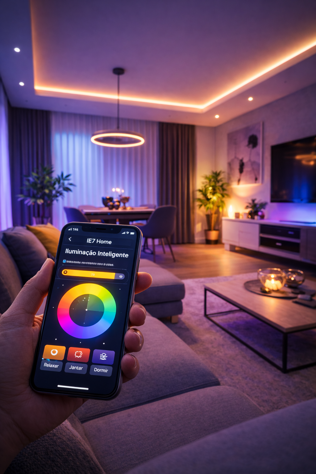 Iluminação inteligente IE7 Home